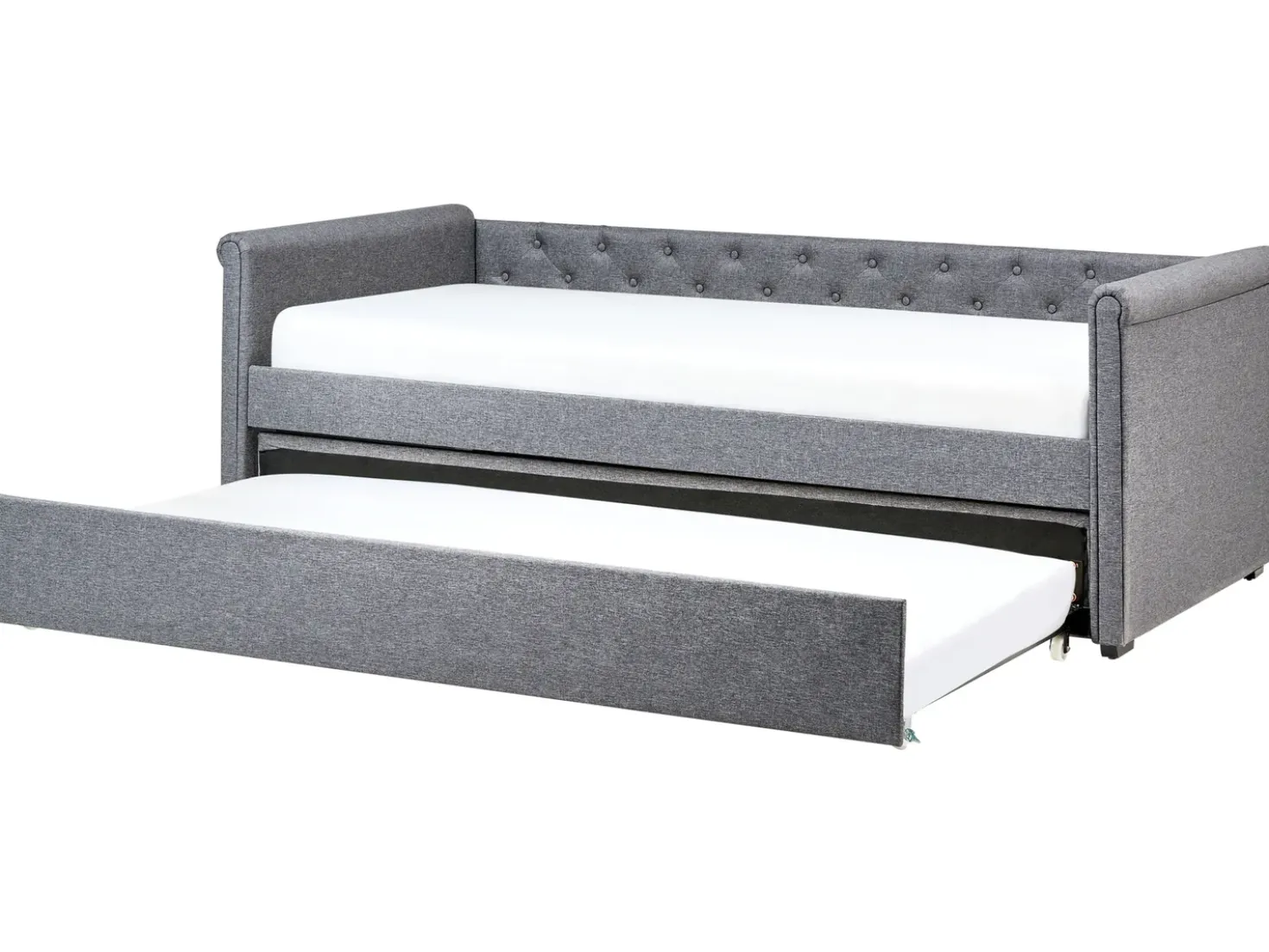 Letto estraibile Tessuto LIBOURNE 90 x 200 cm Grigio scuro
