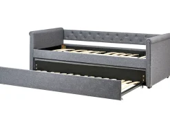 Letto estraibile Tessuto LIBOURNE 90 x 200 cm Grigio scuro