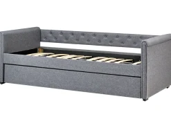 Letto estraibile Tessuto LIBOURNE 90 x 200 cm Grigio scuro
