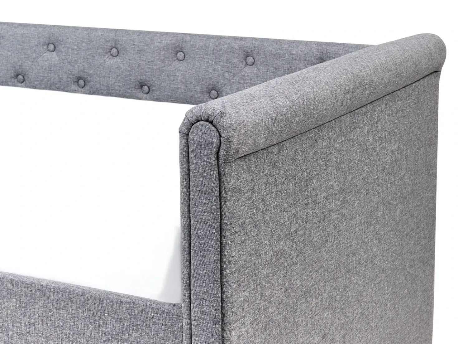 Letto estraibile Tessuto LIBOURNE 90 x 200 cm Grigio scuro