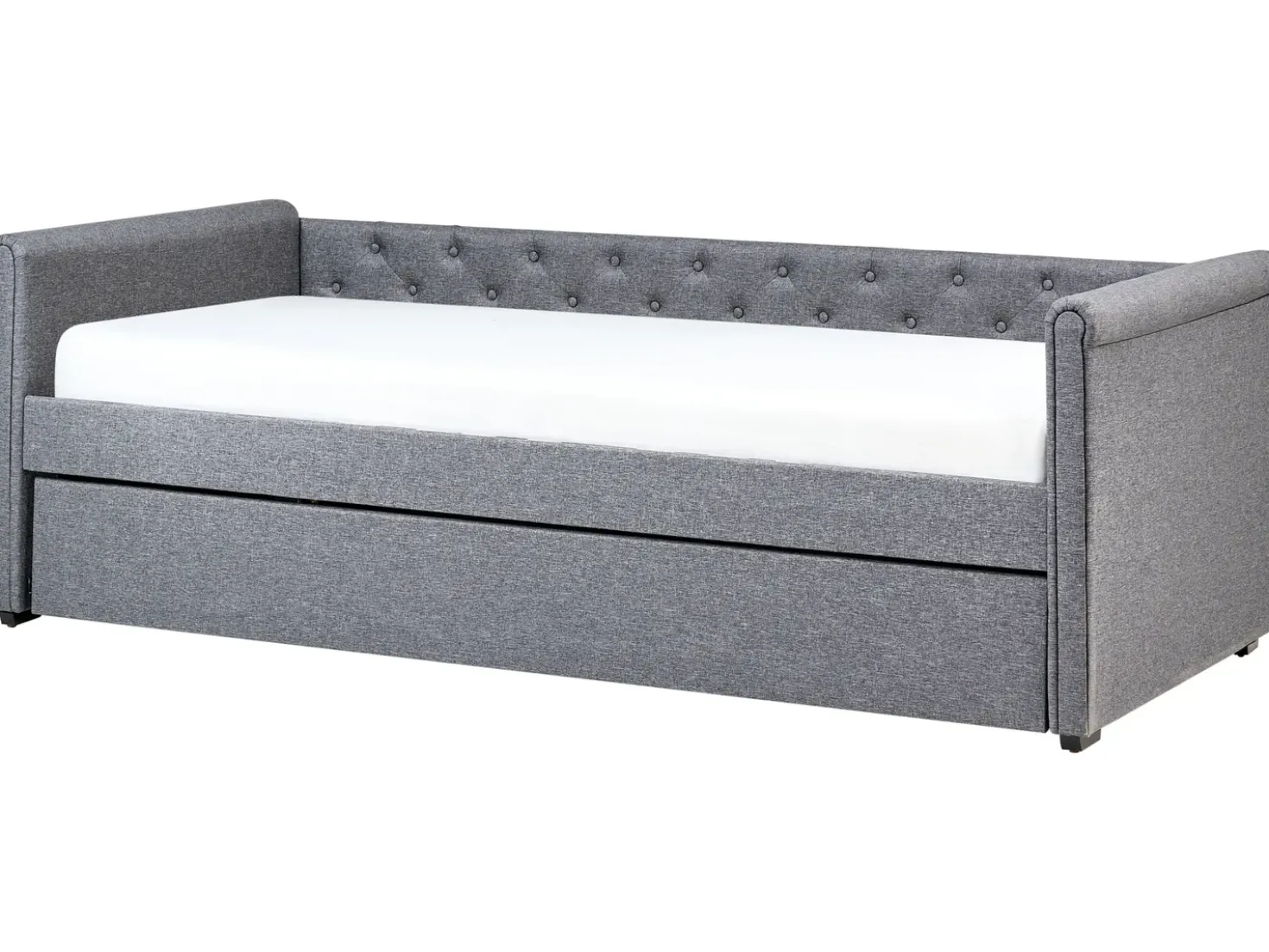 Letto estraibile Tessuto LIBOURNE 90 x 200 cm Grigio scuro