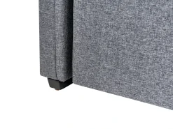 Letto estraibile Tessuto LIBOURNE 90 x 200 cm Grigio scuro