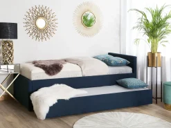 Letto estraibile Tessuto MARMANDE 80 x 200 cm Blu marino