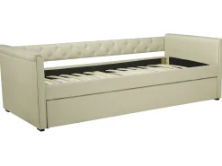 Letto estraibile Tessuto LIBOURNE 80 x 200 cm Beige