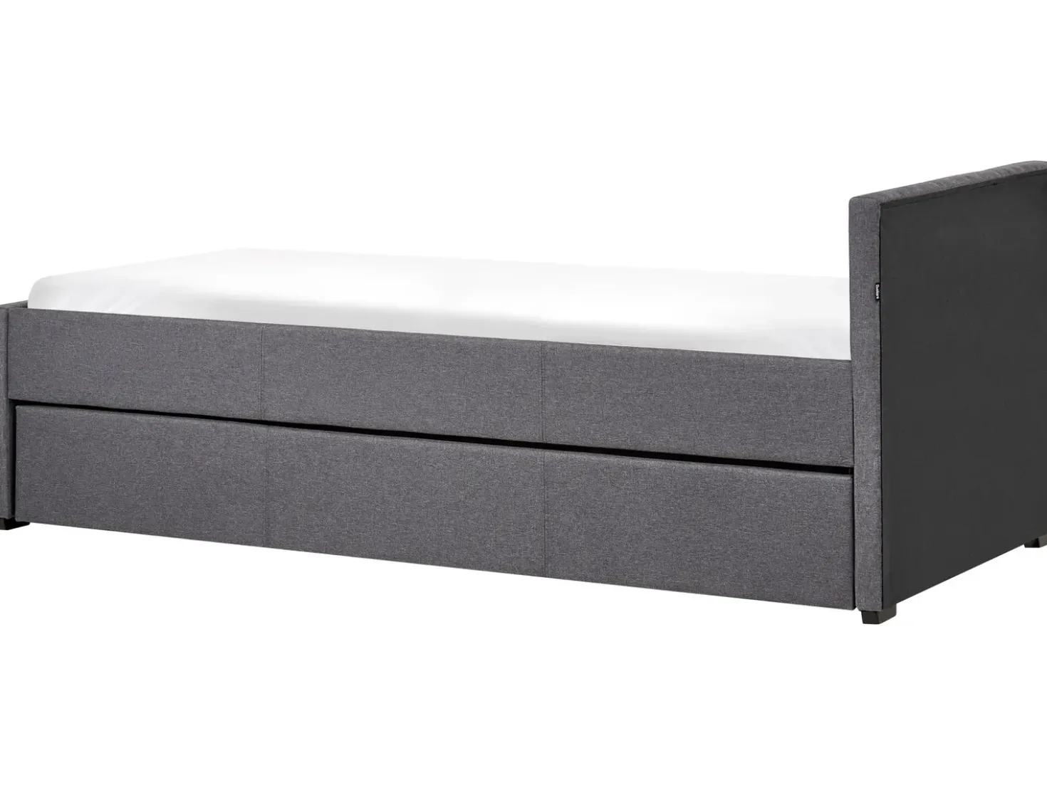 Letto estraibile Tessuto MARMANDE 90 x 200 cm Grigio scuro