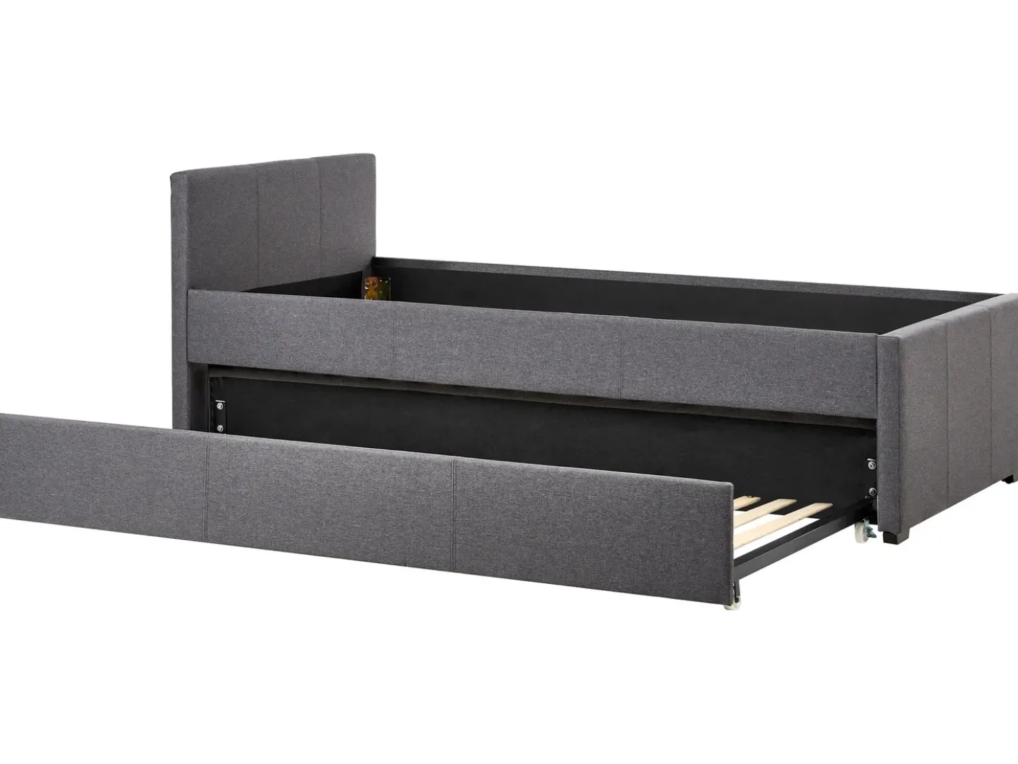 Letto estraibile Tessuto MARMANDE 90 x 200 cm Grigio scuro