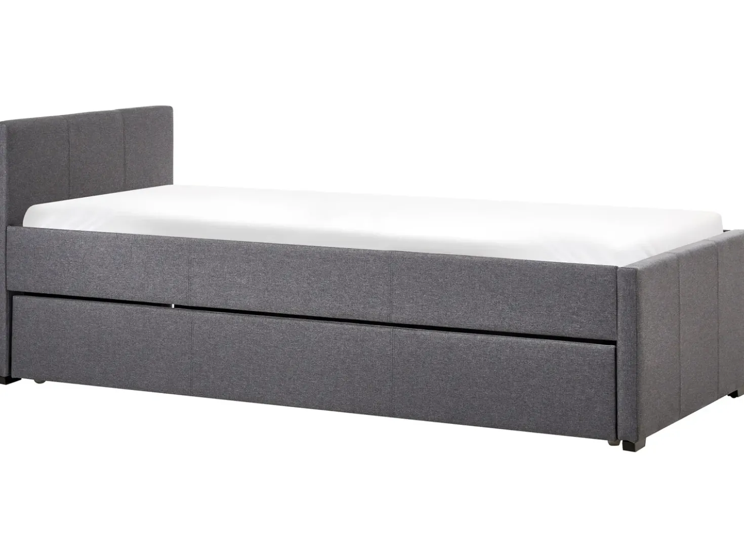 Letto estraibile Tessuto MARMANDE 90 x 200 cm Grigio scuro