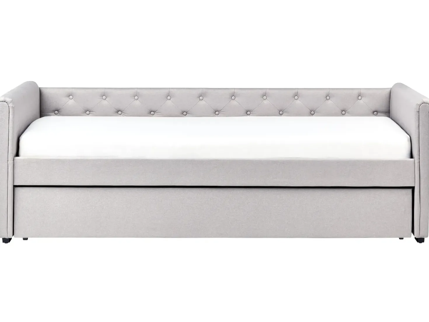 Letto estraibile Tessuto LIBOURNE 90 x 200 cm Grigio chiaro