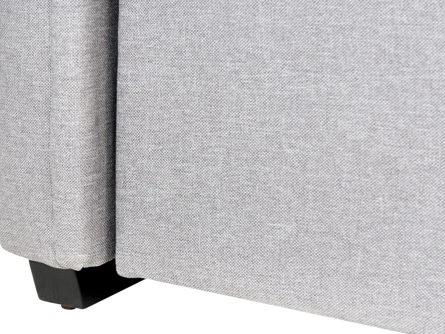 Letto estraibile Tessuto LIBOURNE 90 x 200 cm Grigio chiaro