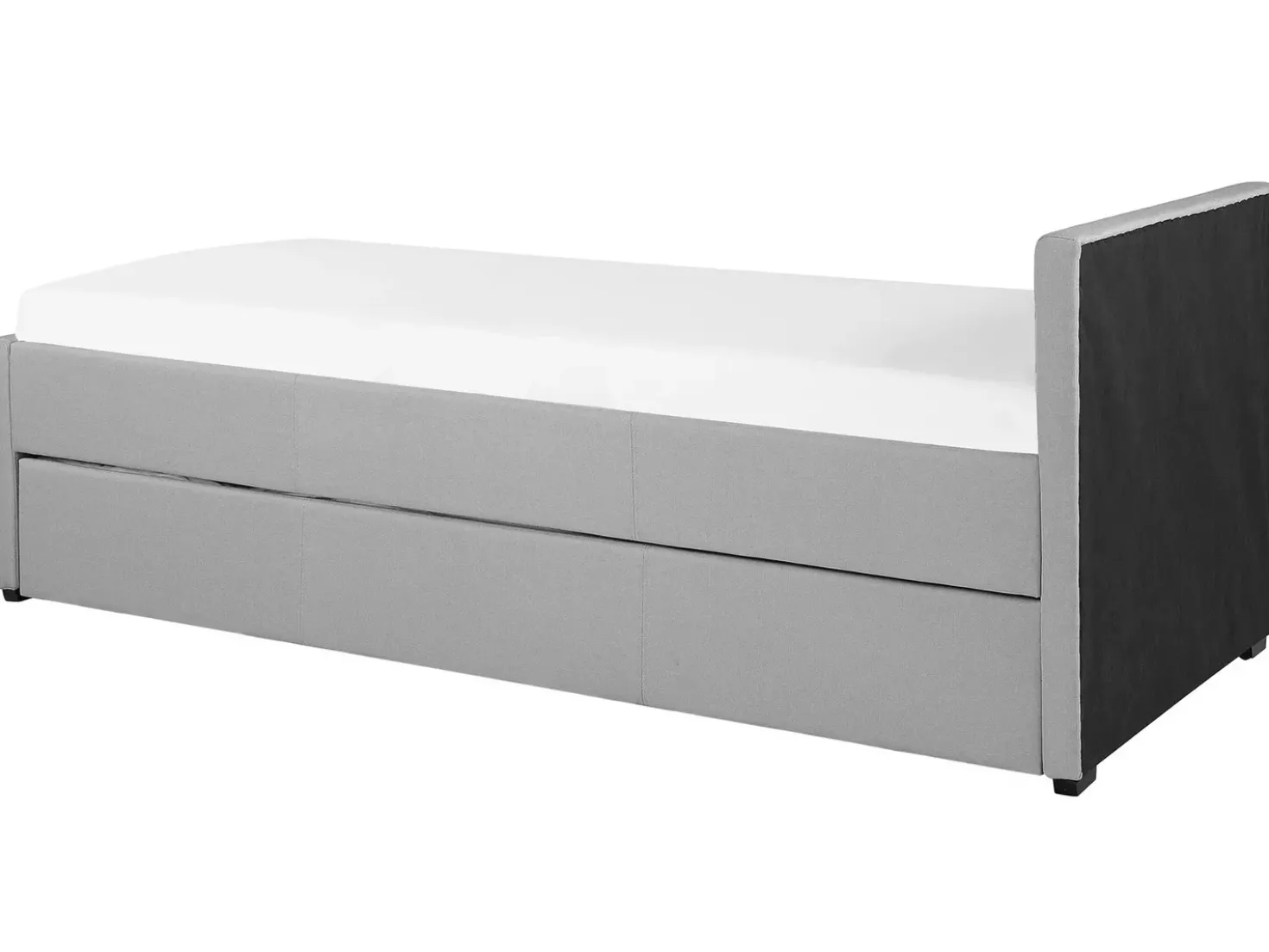 Letto estraibile Tessuto MARMANDE 80 x 200 cm Grigio chiaro