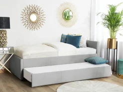 Letto estraibile Tessuto MARMANDE 80 x 200 cm Grigio chiaro
