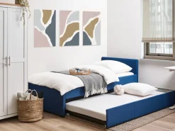 Letto estraibile Tessuto MARMANDE 90 x 200 cm Blu marino