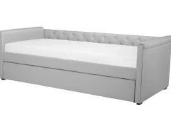 Letto estraibile Tessuto LIBOURNE 80 x 200 cm Grigio chiaro