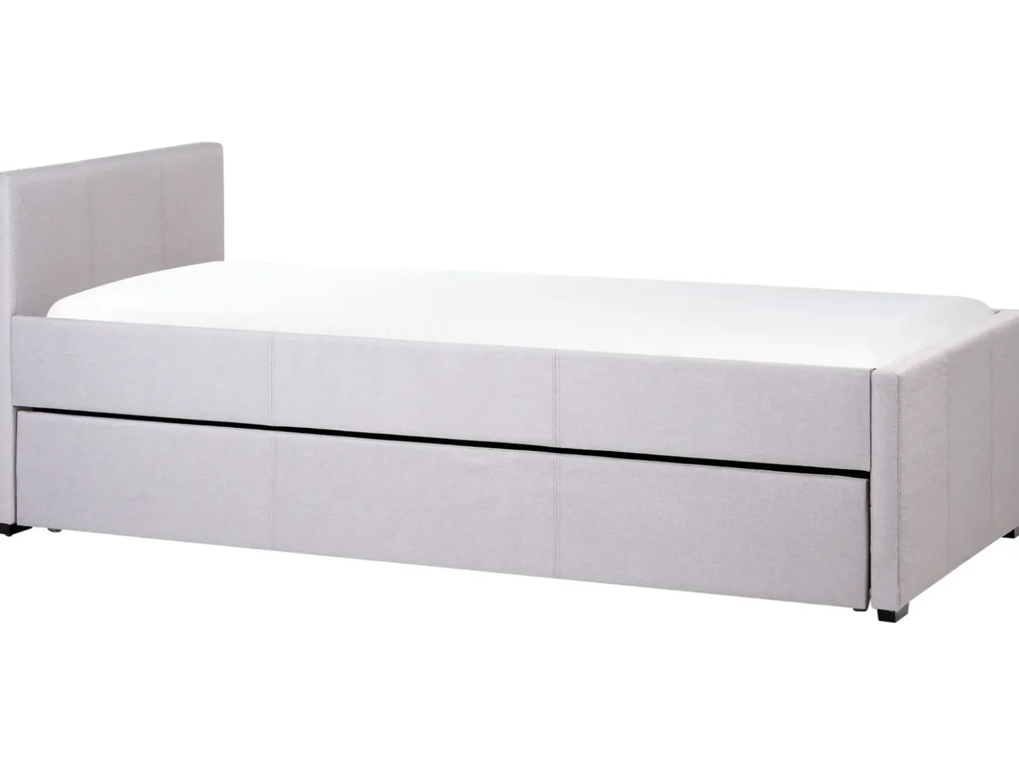 Letto estraibile Tessuto MARMANDE 90 x 200 cm Grigio chiaro