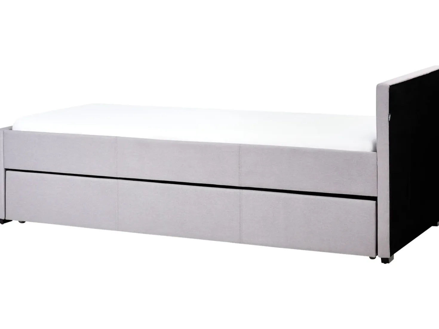 Letto estraibile Tessuto MARMANDE 90 x 200 cm Grigio chiaro