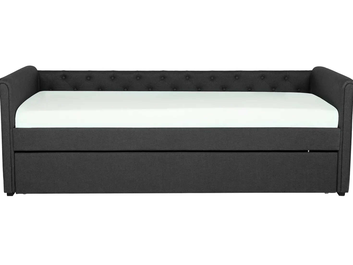 Letto estraibile Tessuto LIBOURNE 80 x 200 cm Grigio scuro