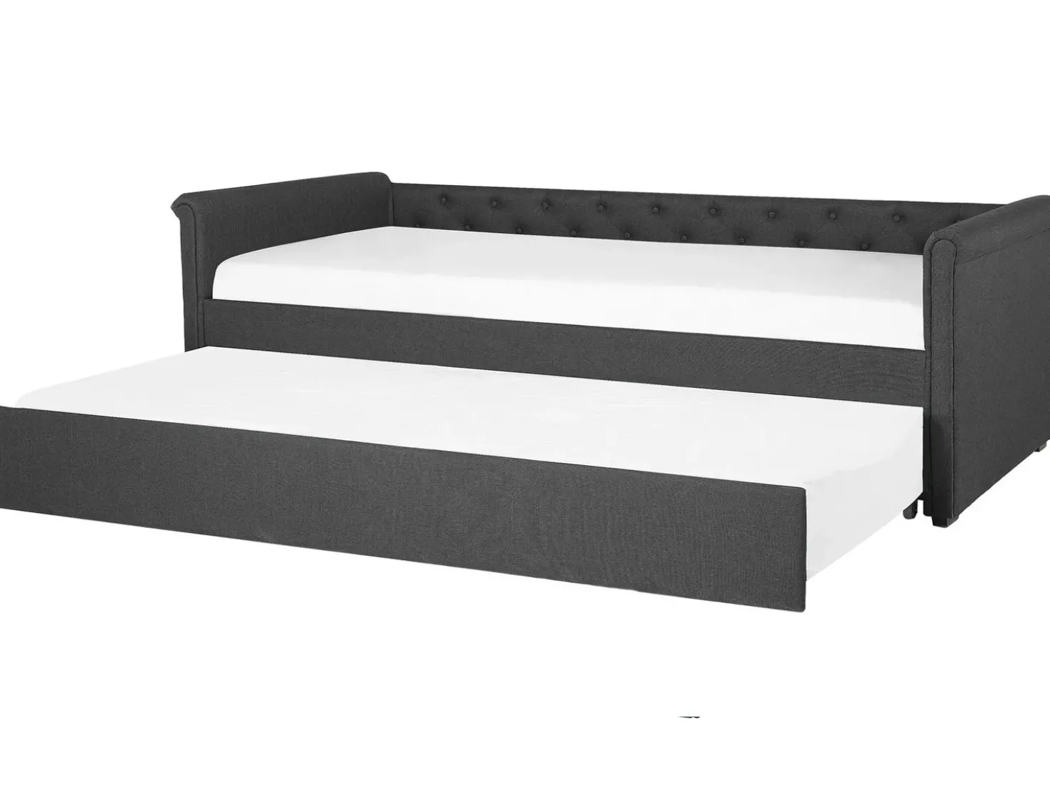 Letto estraibile Tessuto LIBOURNE 80 x 200 cm Grigio scuro