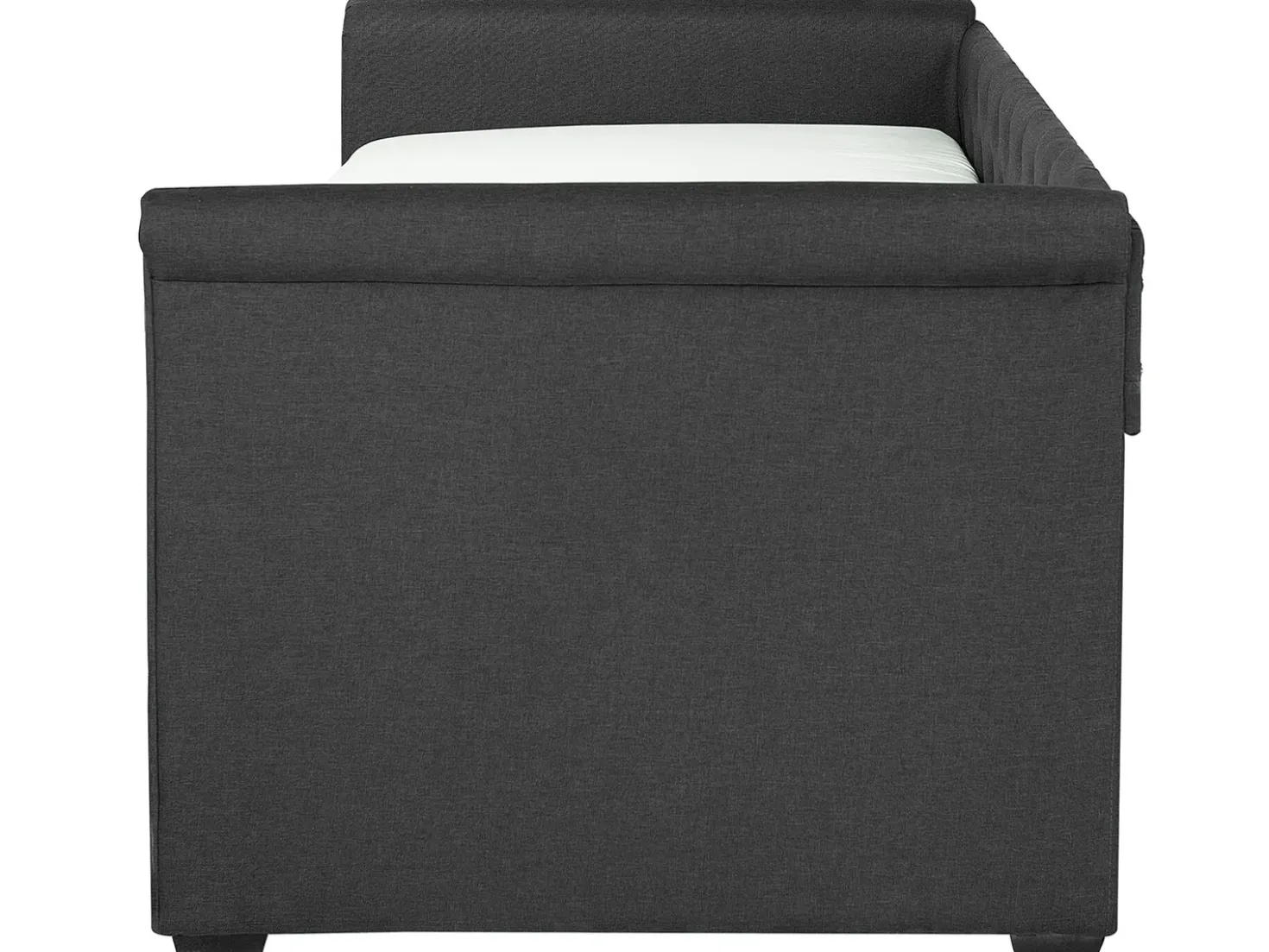 Letto estraibile Tessuto LIBOURNE 80 x 200 cm Grigio scuro