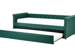 Letto estraibile Tessuto LIBOURNE 90 x 200 cm Verde scuro