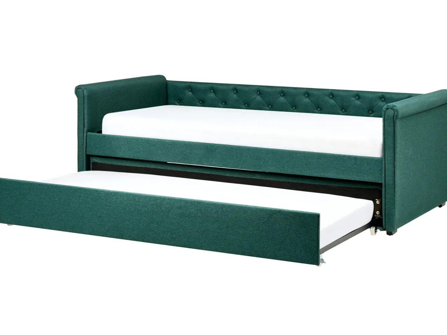 Letto estraibile Tessuto LIBOURNE 90 x 200 cm Verde scuro