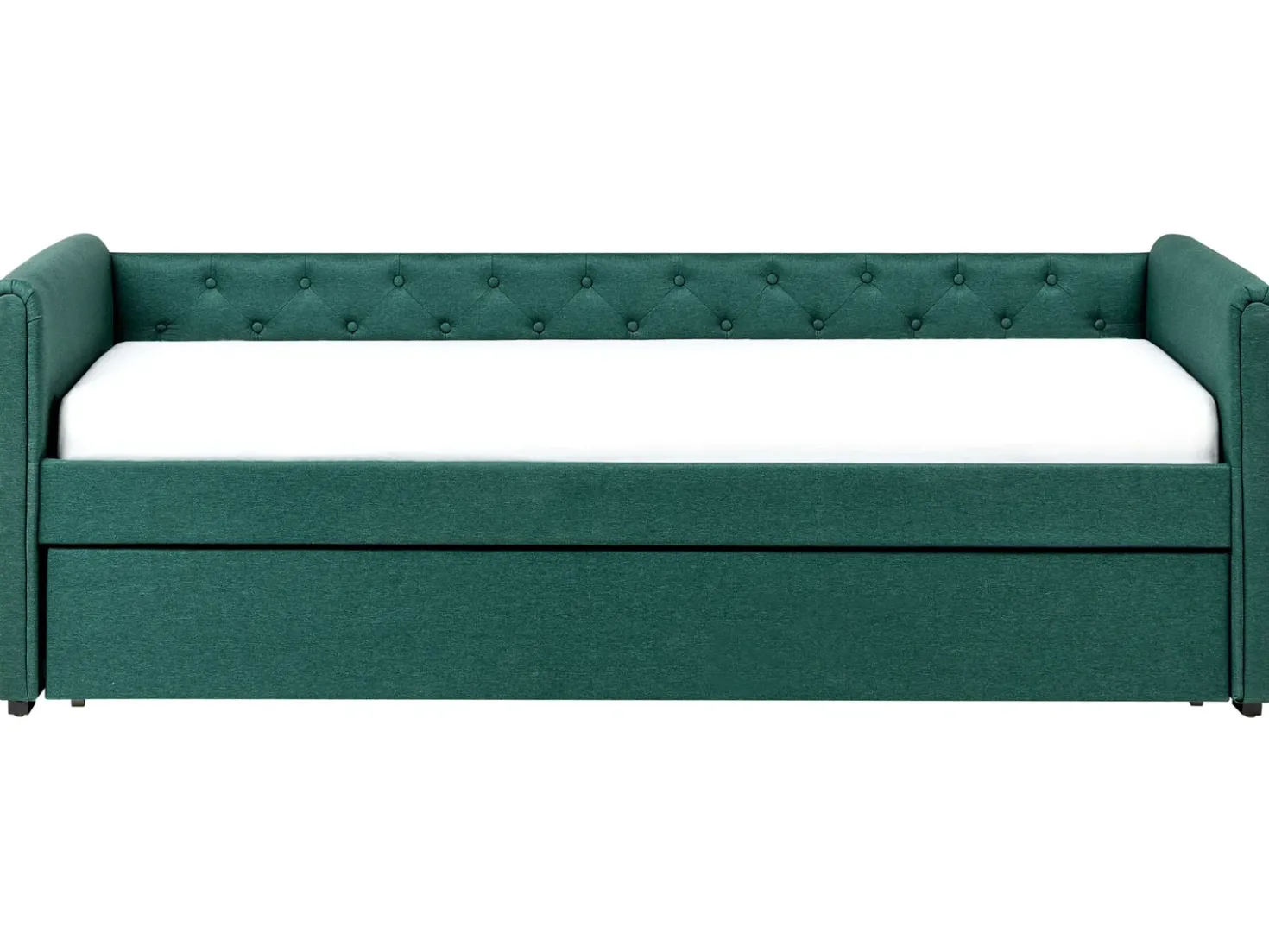 Letto estraibile Tessuto LIBOURNE 90 x 200 cm Verde scuro