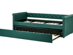 Letto estraibile Tessuto LIBOURNE 90 x 200 cm Verde scuro