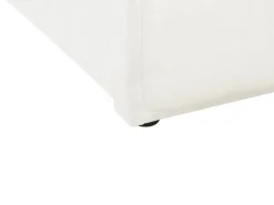 Letto estraibile Velluto CHAVONNE II 90 x 200 cm Bianco sporco