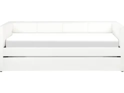 Letto estraibile Velluto CHAVONNE II 90 x 200 cm Bianco sporco