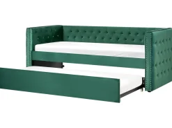 Letto estraibile Velluto GASSIN 90 x 200 cm Verde smeraldo