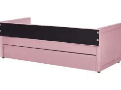 Letto estraibile Velluto a coste MIMIZAN 90 x 200 cm Rosa