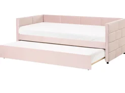 Letto estraibile Velluto CHAVONNE 90 x 200 cm Rosa