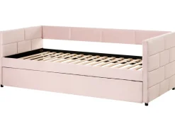 Letto estraibile Velluto CHAVONNE 90 x 200 cm Rosa