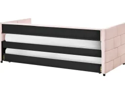 Letto estraibile Velluto CHAVONNE 90 x 200 cm Rosa