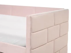 Letto estraibile Velluto CHAVONNE 90 x 200 cm Rosa