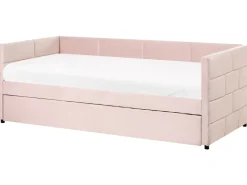Letto estraibile Velluto CHAVONNE 90 x 200 cm Rosa
