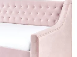 Letto estraibile Velluto MONTARGIS 90 x 200 cm Rosa