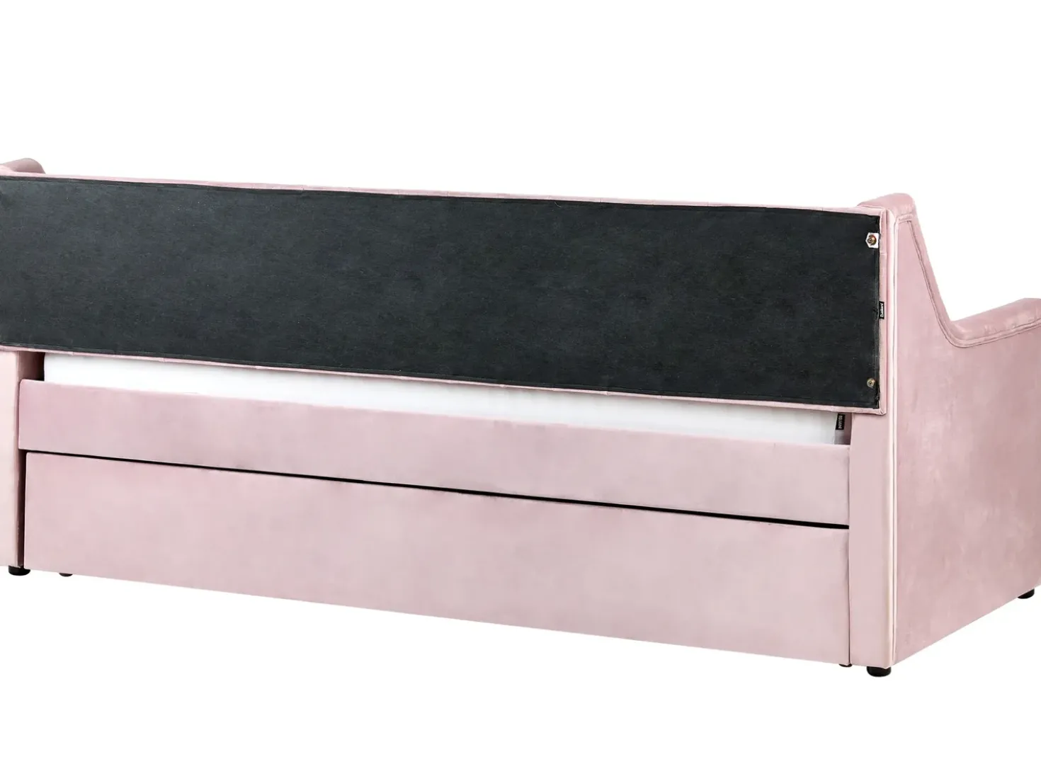 Letto estraibile Velluto MONTARGIS 90 x 200 cm Rosa