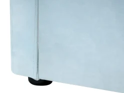 Letto estraibile Velluto EYBURIE 90 x 200 cm Azzurro