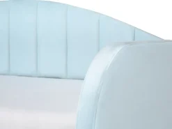 Letto estraibile Velluto EYBURIE 90 x 200 cm Azzurro