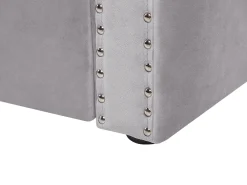 Letto estraibile Velluto GASSIN 90 x 200 cm Grigio