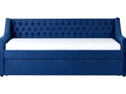 Letto estraibile Velluto MONTARGIS 90 x 200 cm Blu marino