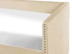 Letto estraibile Velluto TROYES 90 x 200 cm Beige