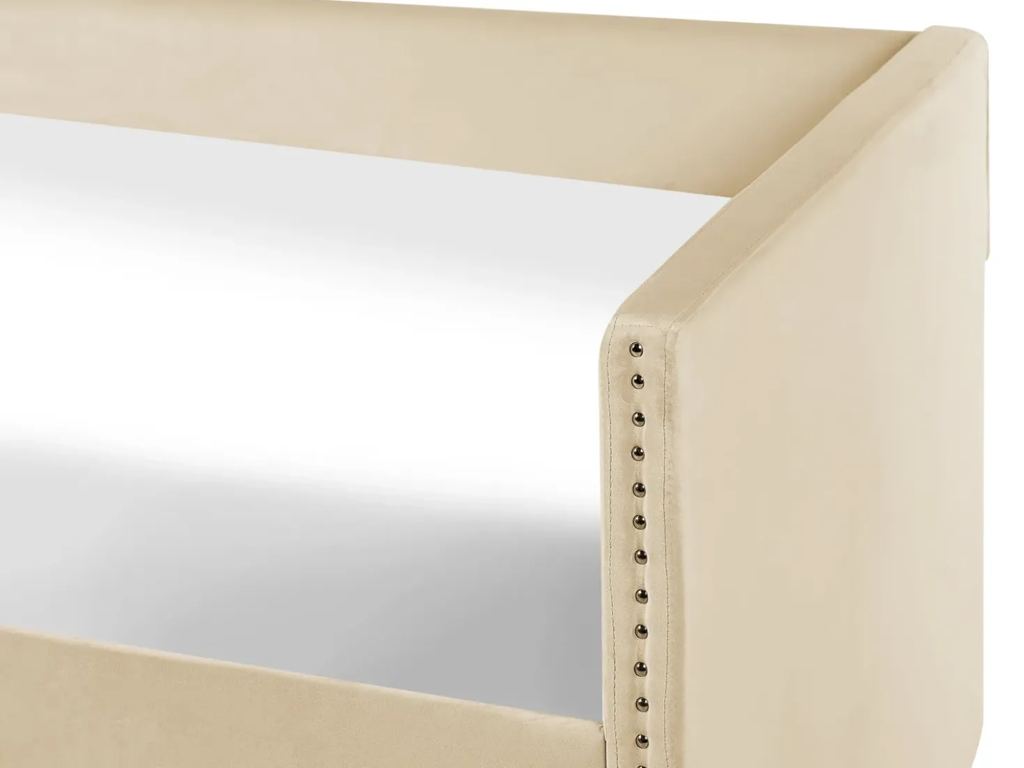 Letto estraibile Velluto TROYES 90 x 200 cm Beige