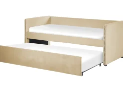 Letto estraibile Velluto TROYES 90 x 200 cm Beige