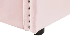 Letto estraibile Velluto TROYES 90 x 200 cm Rosa pastello