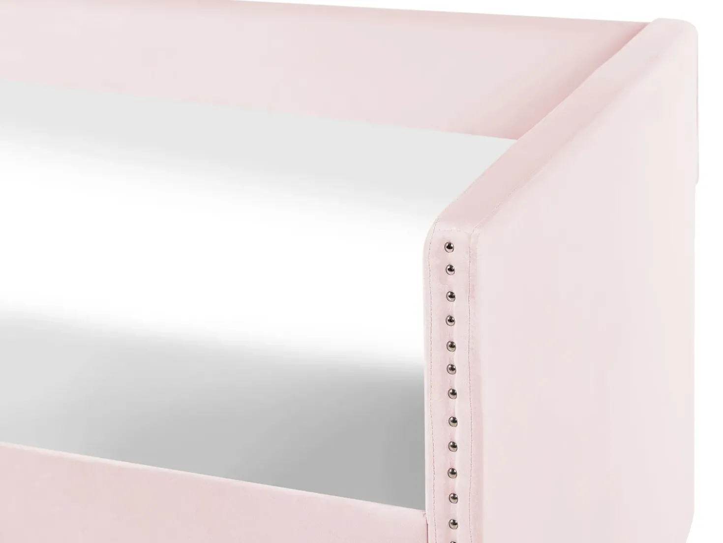 Letto estraibile Velluto TROYES 90 x 200 cm Rosa pastello