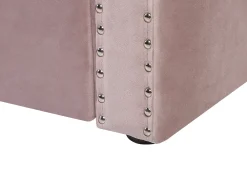 Letto estraibile Velluto GASSIN 90 x 200 cm Rosa