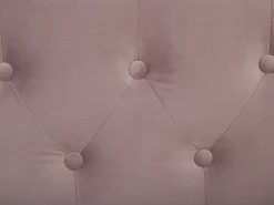 Letto estraibile Velluto GASSIN 90 x 200 cm Rosa