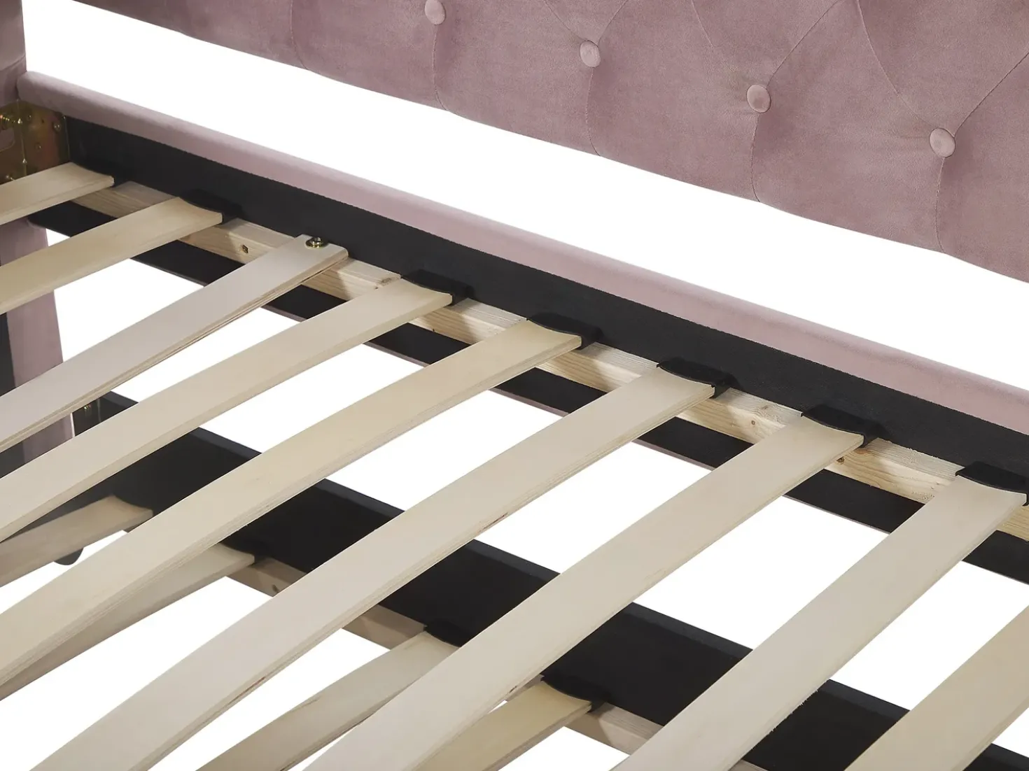 Letto estraibile Velluto GASSIN 90 x 200 cm Rosa