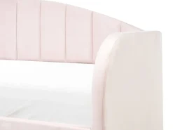Letto estraibile Velluto EYBURIE 90 x 200 cm Rosa pastello
